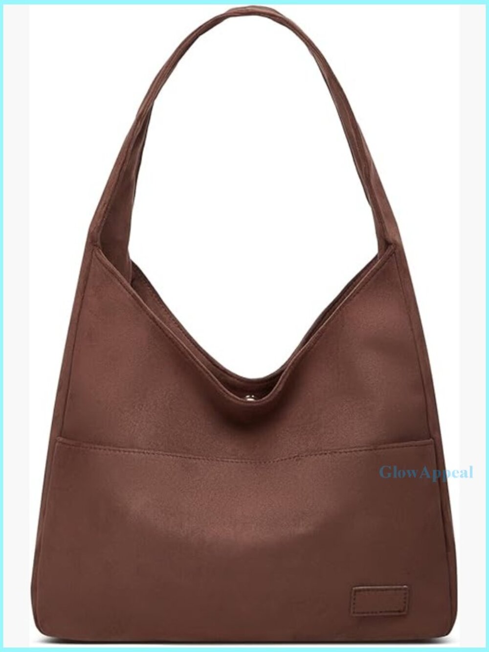 Large Vegan Leather Tote Bag with Multiple Pockets for Work and Travel